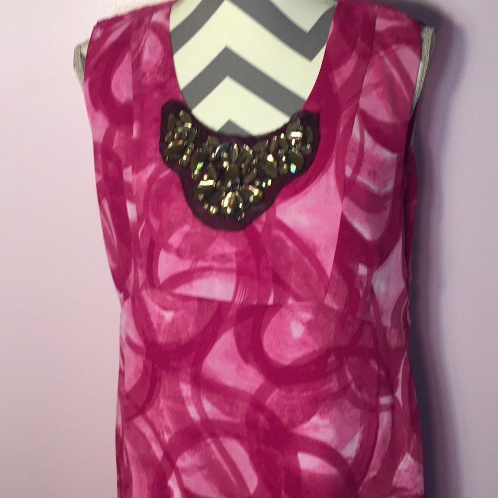 Vera Wang Pink/purple dress size large